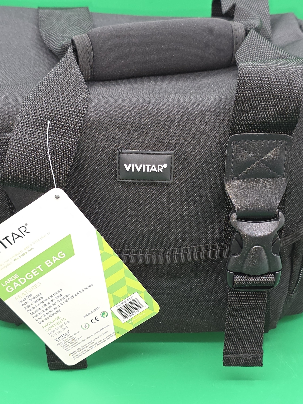 Vivitar Black Men's Messenger Gadget Bag